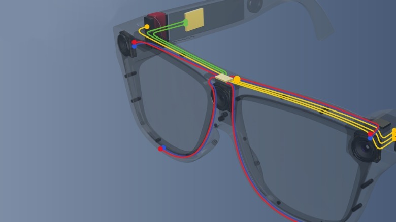 Smart glasses distributed design