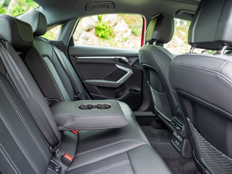 2025 Audi A3 rear seat with center armrest down