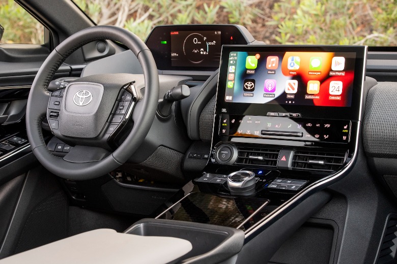Toyota bZ4X dashboard displays