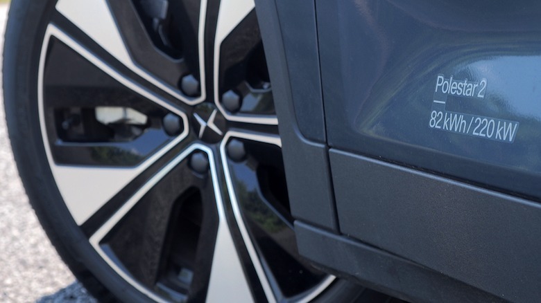 2024 Polestar 2 front wheel closeup