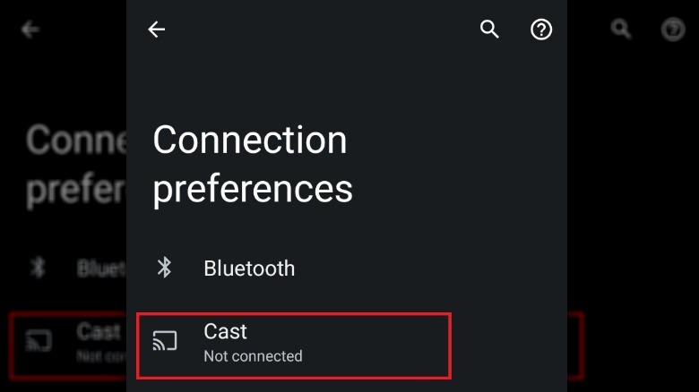 connection preferences