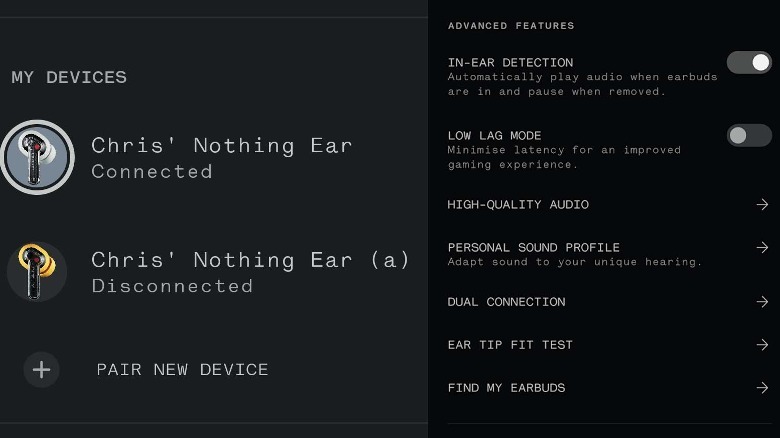 Nothing X screenshot