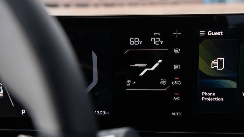 2025 Kia K4 climate control display