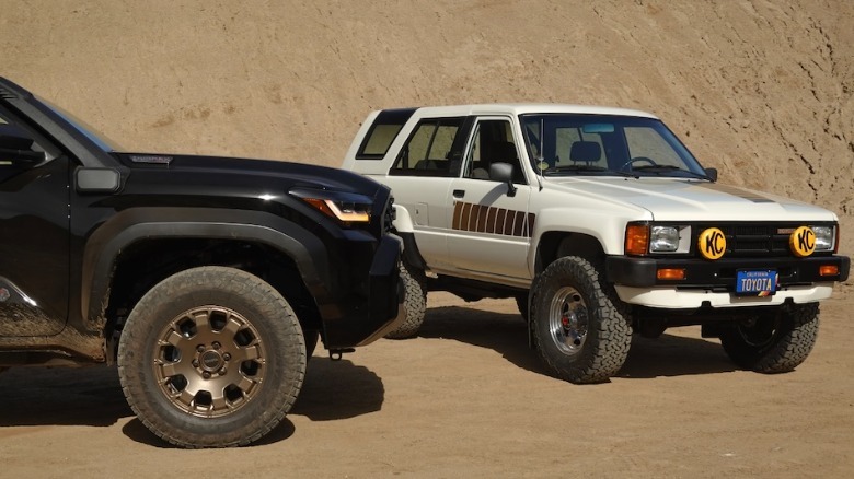 2025 4Runner Trailhunter next to original SUV