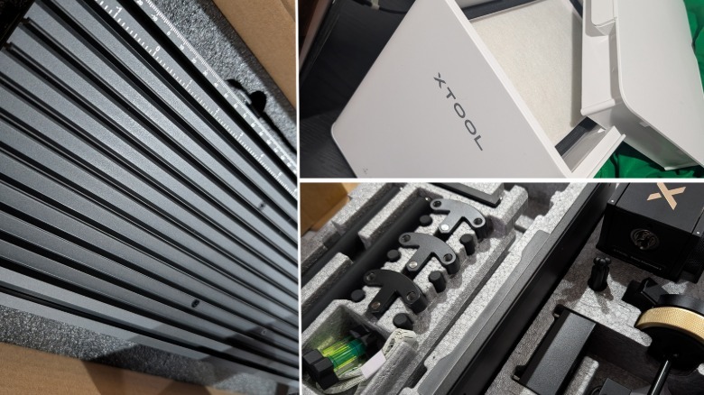 XTool laser cutter accessories.