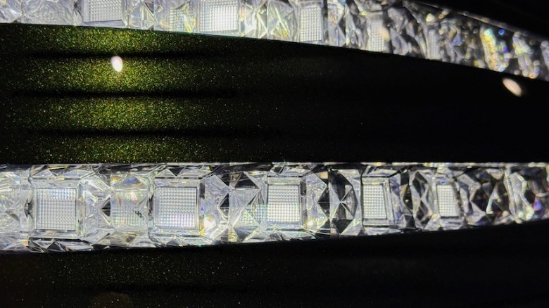 2028 Genesis GV90 front lights close up