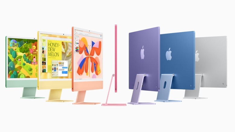All the seven color options for the M4 iMac that was launched in October.