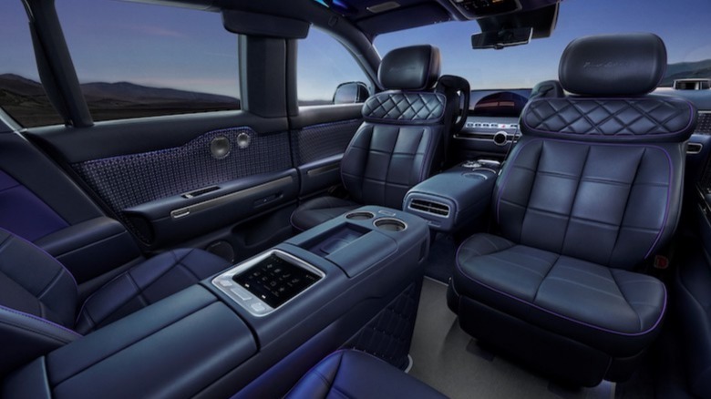 2027 Genesis GV90 SUV front swivel seats