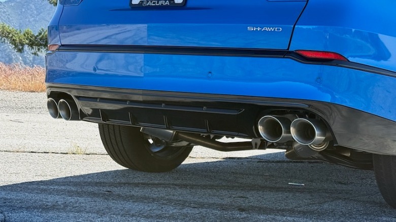 2026 Acura MDX Type S quad exhaust pipes