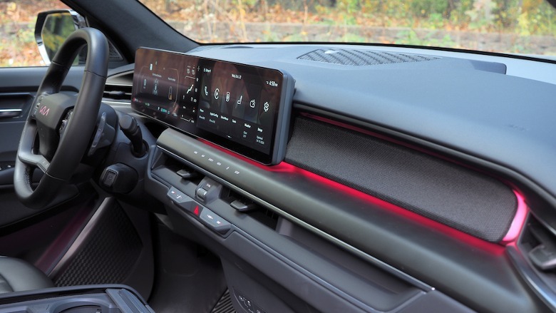 Dashboard view from passenger side