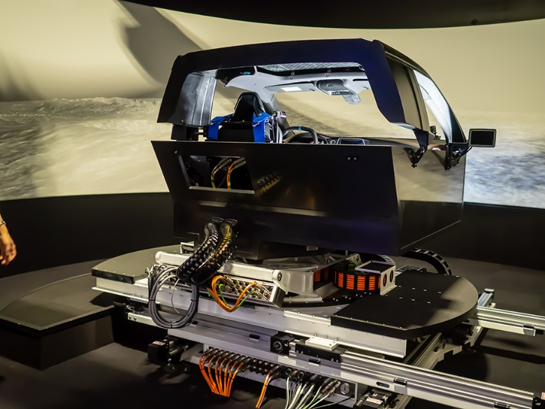 General Motors simulator drive on the Lunar South Pole