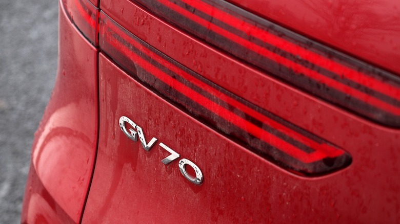 GV70 badge