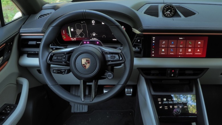 Driver's view of dashboard