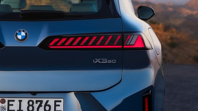 iX3 50 rear badge