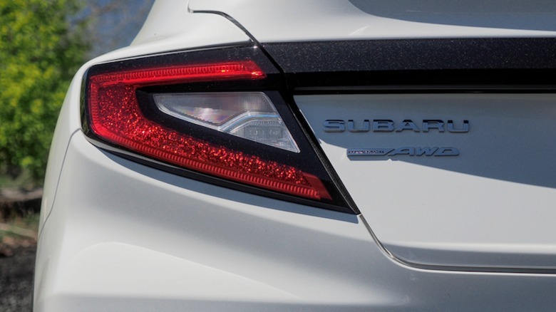 Subaru rear badging