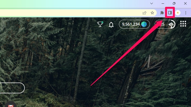 google chrome side panel
