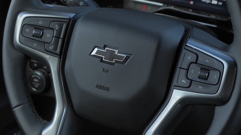 Steering wheel close-up