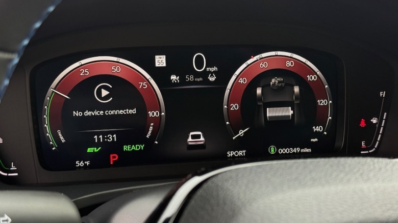 2026 Honda Prelude Gauge Cluster in Sport Mode