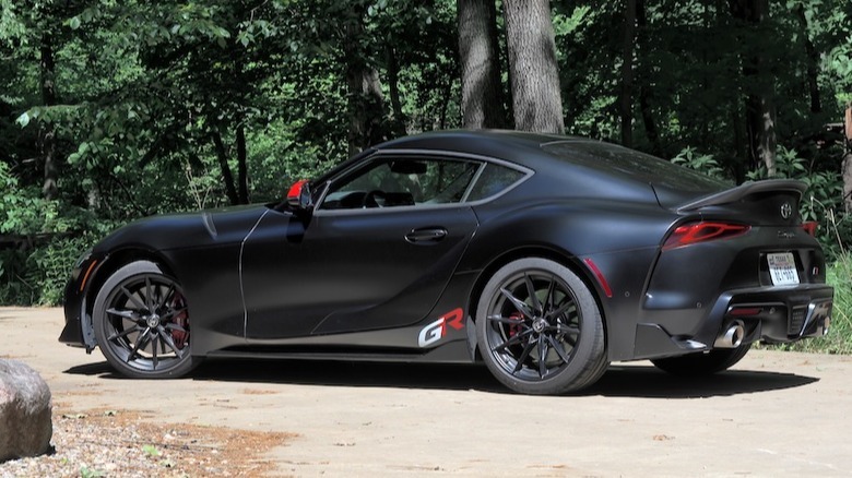 GR Supra rear/side view