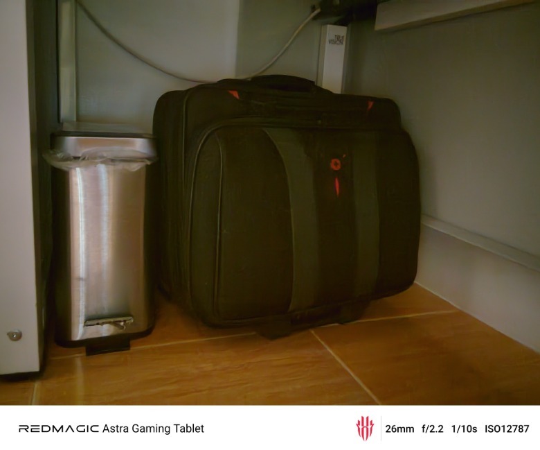 a low-light image taken with the front camera of the Redmagic Astra