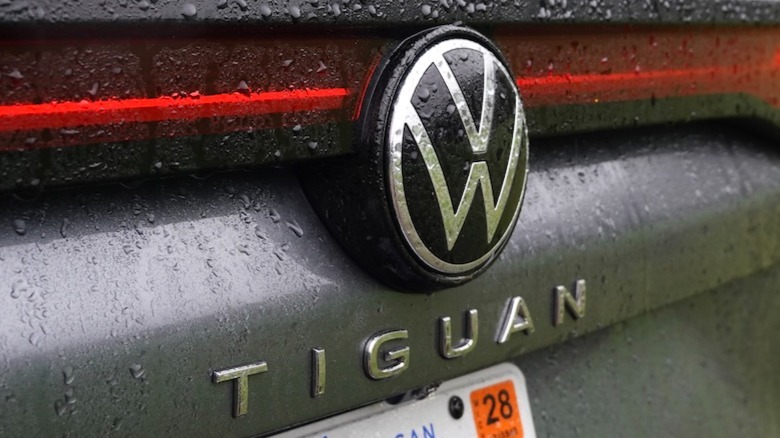 VW and Tiguan logos on rear