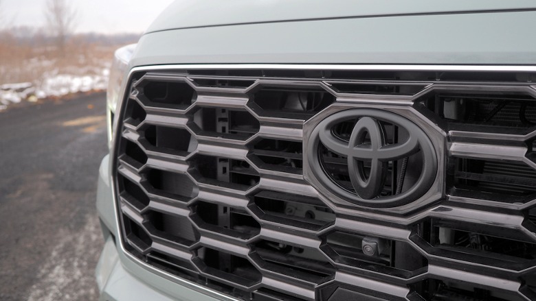 Grille and Toyota badge