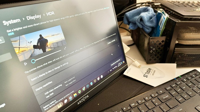 Arzopa s1 table display settings windows
