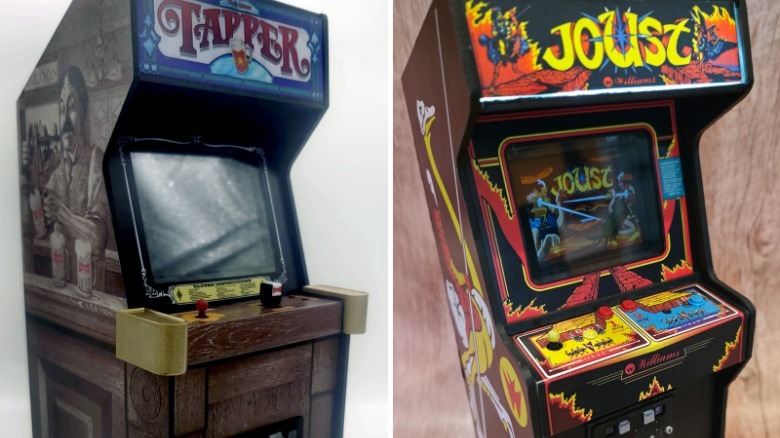 Tapper arcade machine and Joust machine