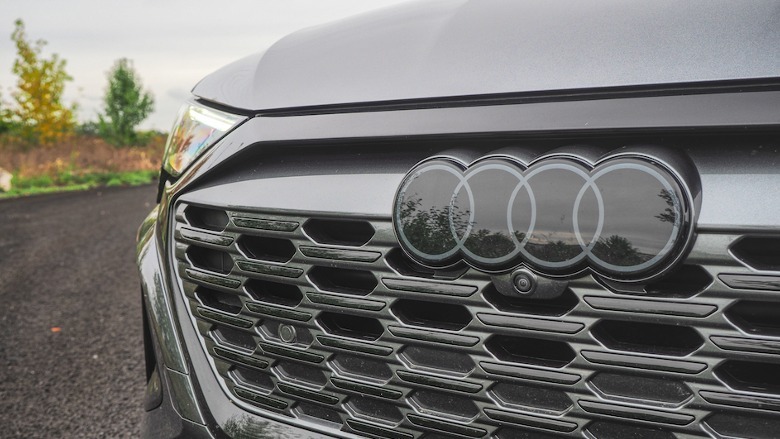 Audi logo on grille