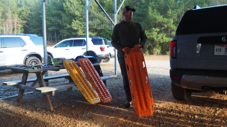 A Honda engineer goes over how to use traction boards to get out of trouble