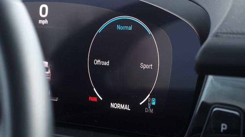 Drive mode display