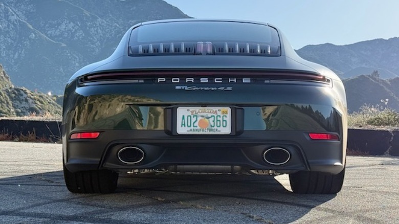 2026 Porsche 911 Carrera 4S rear bumper and exhaust