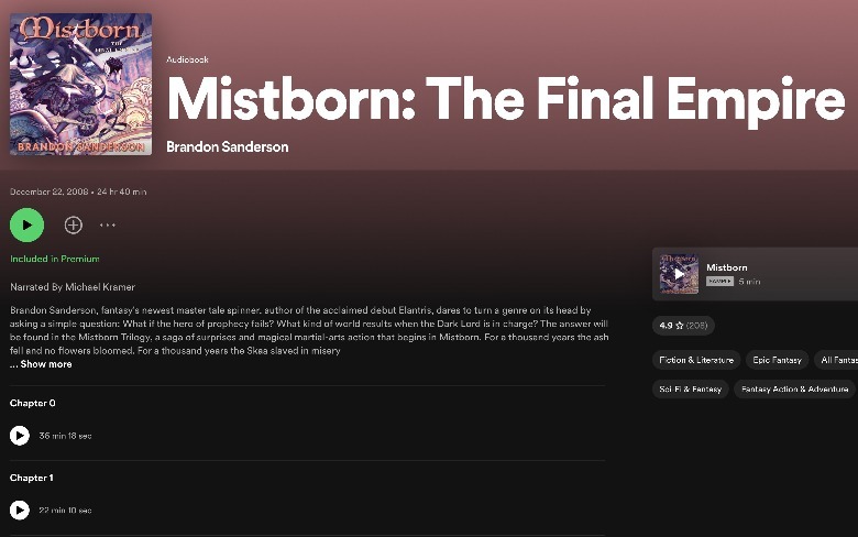 Spotify included in premium badge