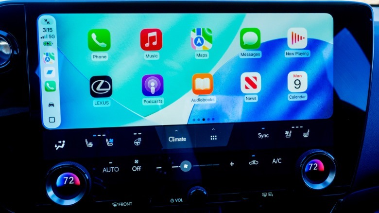 2026 Lexus NX 350h F Sport Handling AWD touchscreen with Apple CarPlay