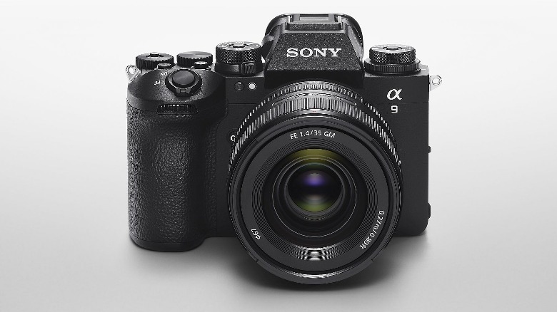 Front view of the Sony A9 III