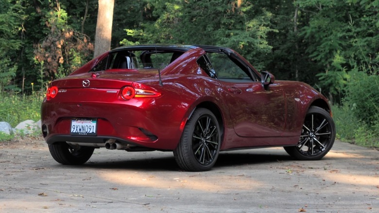 2026 MX-5 Miata RF rear 3/4 view