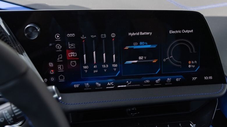 Infotainment display