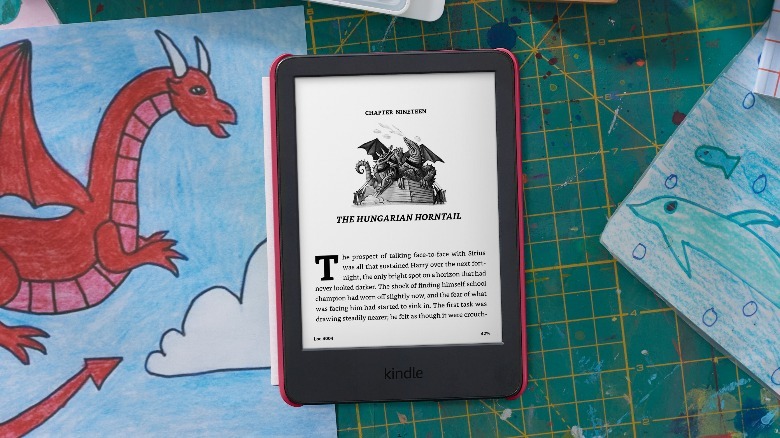 Kindle Kids with red back cover