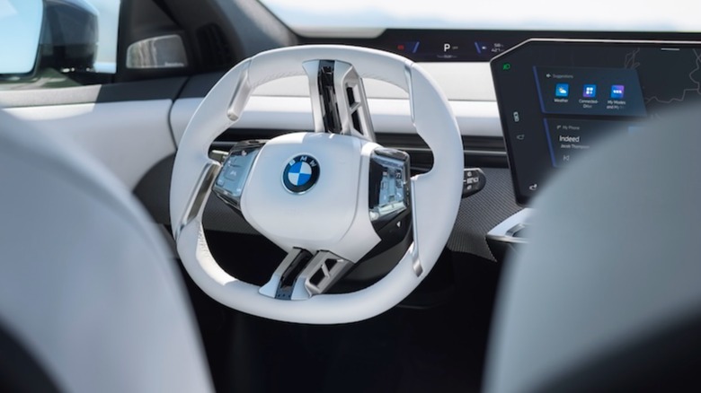 BMW iX3 steering wheel