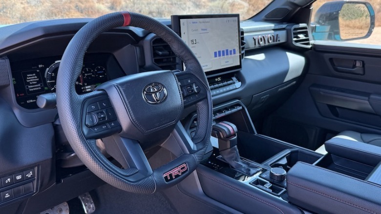 2026 Toyota Tundra TRD Pro steering wheel
