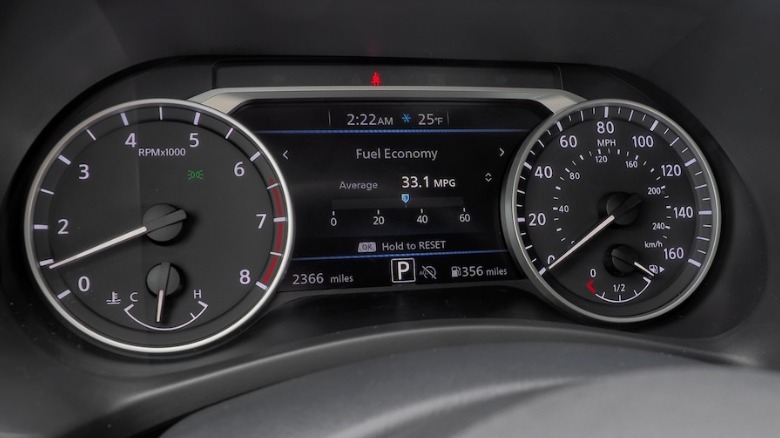 2025 Cluster Nissan Sentra Gauge Close Up