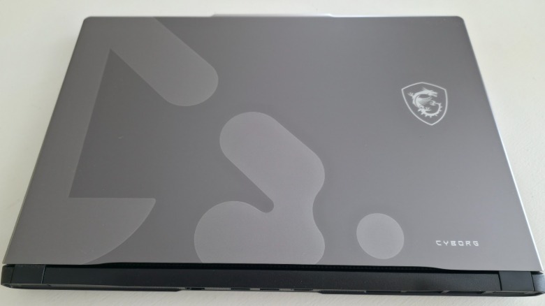 The MSI Cyborg A15 Max C1W closed