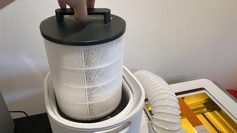 glowforge aura filter installation