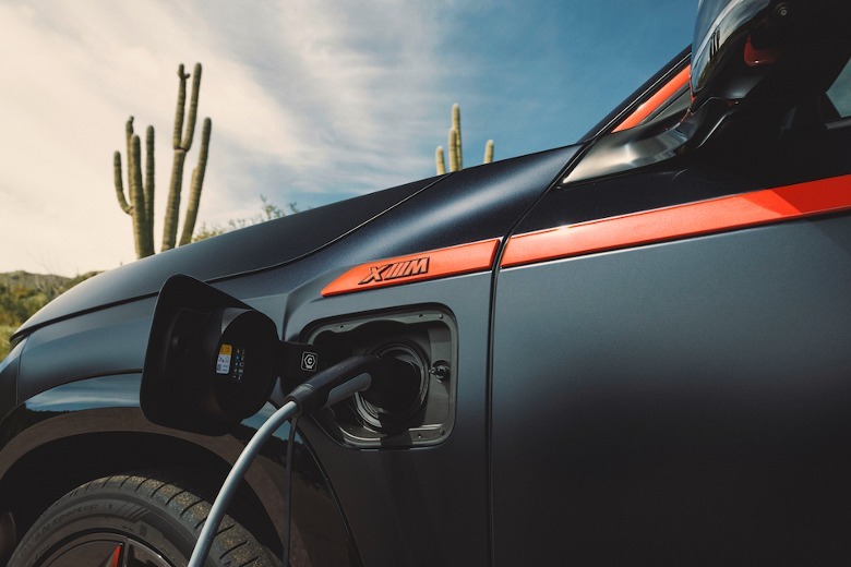 2024 BMW XM Label Red plugged in