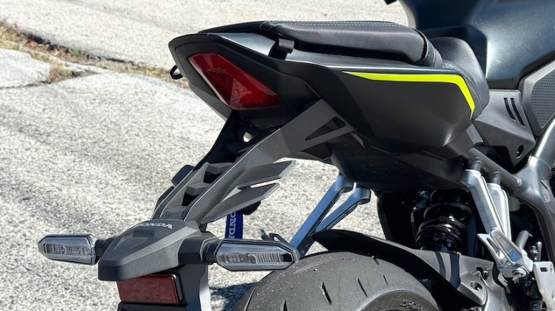 2026 Honda CBR650R license plate arm