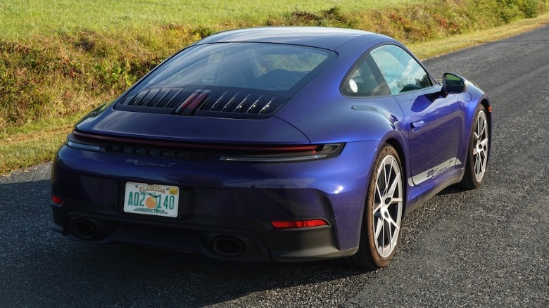 2025 911 Carrera T rear 3/4 view