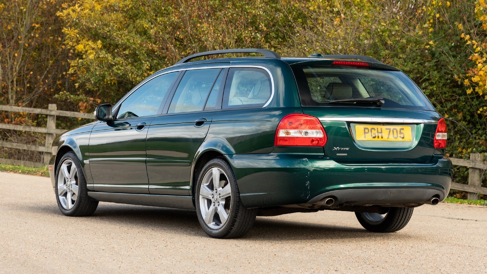 Queen's green Jaguar X Type