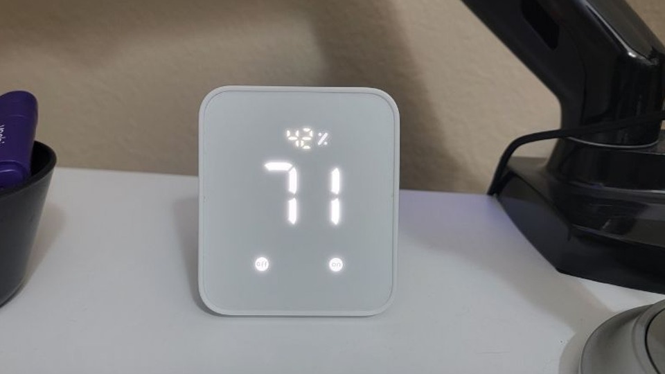 SwitchBot Hub 2 on desk