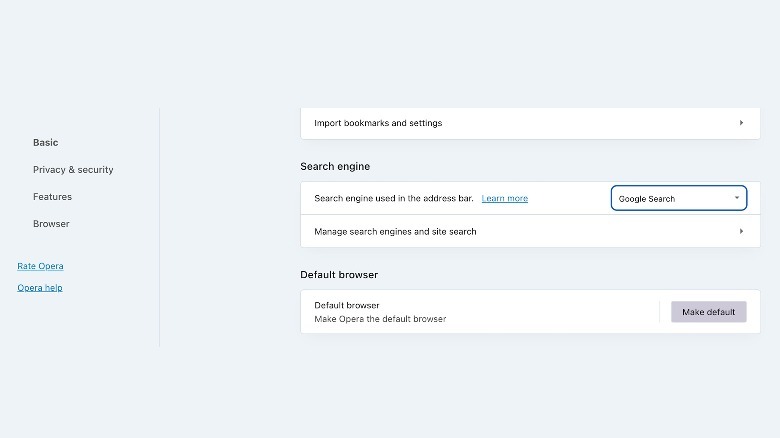 mac change default search engine opera