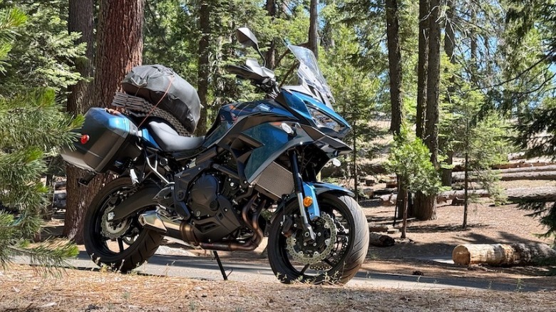 2026 Kawasaki Versys 650 fully loaded with camping gear